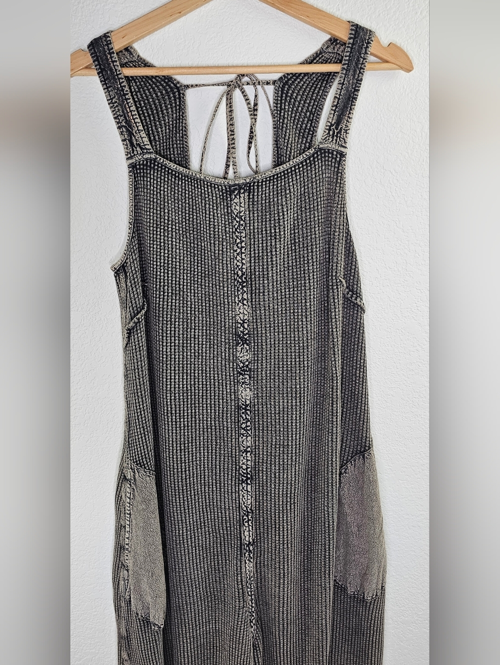 Free People Waffle Knit Jumpsuit Romper XL - Picture 2 of 10